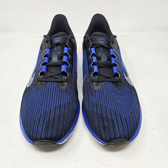 Nike AIR WINFLO 9🔥New Men's Black/Navy Blue Training Shoes DD6203-004 - Picture 4 of 6